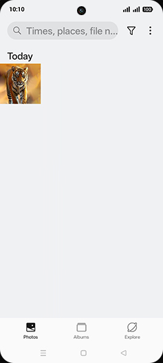 Step 3: Tap on Albums tab.