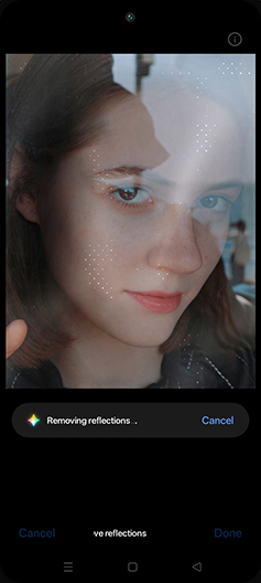 Step 11: Removing glare.