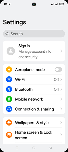 Step 3: Tap on Mobile network.