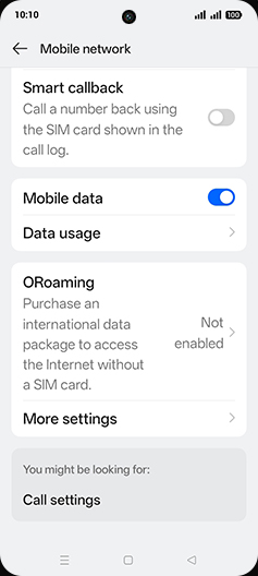 Step 4: Tap on Data usage.