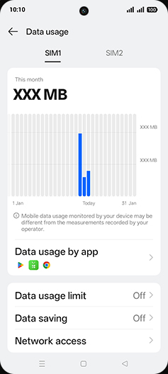 Step 5: Tap on Data saving.
