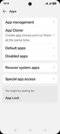 Step 4: Tap on Default apps.