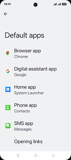 Step 5: Tap on Browser app.