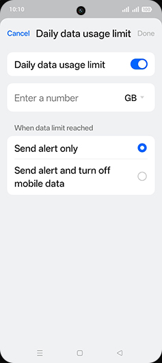 Step 12: Tap on Enter a number.