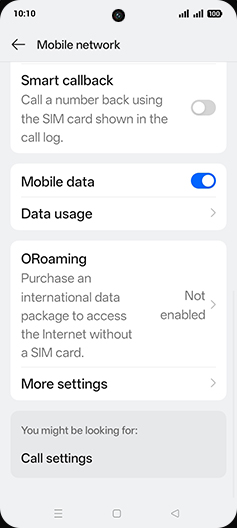 Step 6: Tap on Data usage.