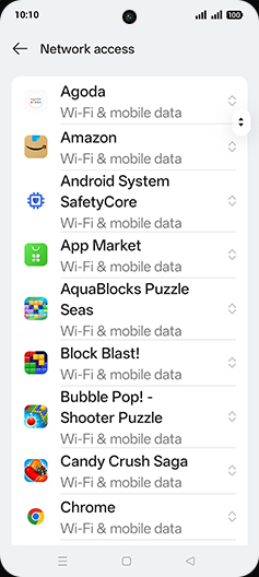 Step 6: Tap on desired App.