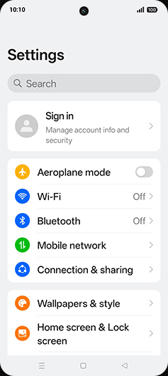 Step 3: Tap on Mobile network.