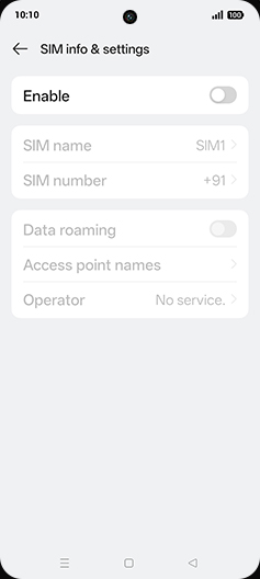 Step 5: Tap on Enable to turn ON.