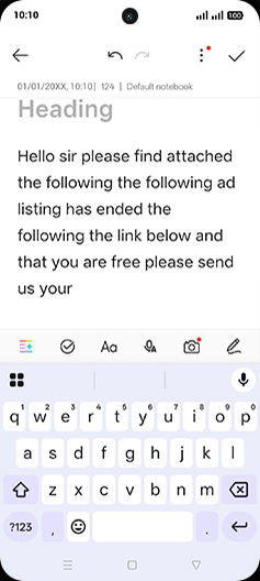 Step 4: Write a Note.