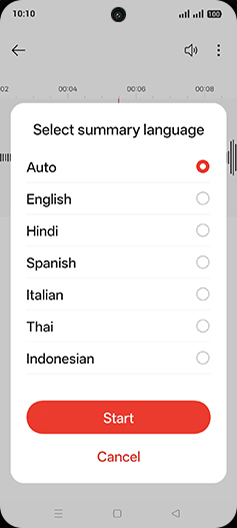 Step 8: Select desired language.