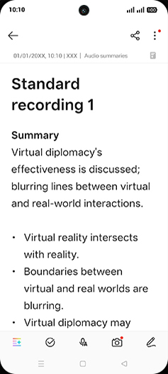 Step 13: Check Recording summary.