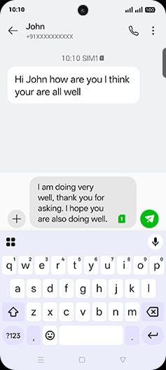 Step 7: Tap on Send icon.