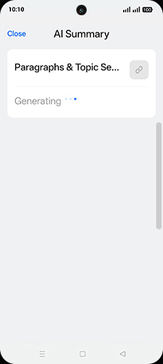 Step 6: Generating summary.