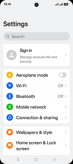 Step 3: Tap on Mobile network.