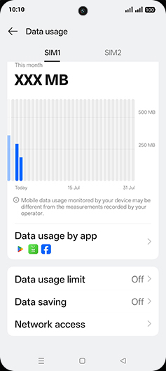 Step 5: Tap on Data saving.