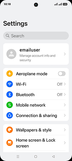 Step 3: Tap on Mobile network.