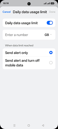 Step 12: Tap on Enter a number.