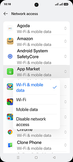Step 7: Tap on desired option.