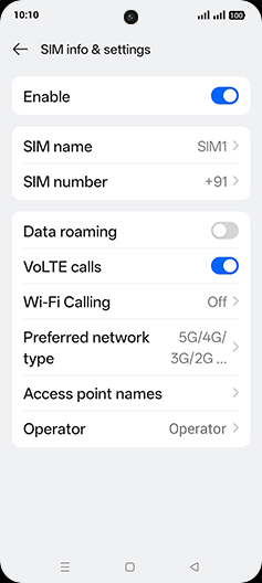Step 8: Tap on Data roaming to turn ON.