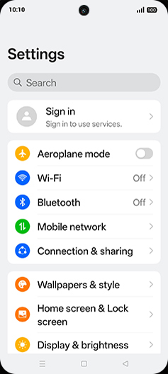 Step 3: Tap on Mobile network.