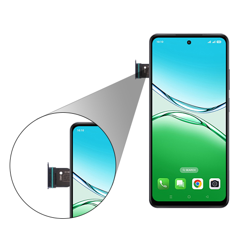 Step 2: Pull out the SIM card tray gently from the Device.