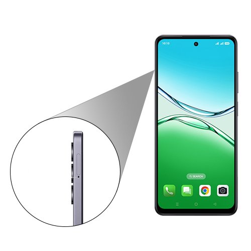 Step 4: Carefully insert the SIM card tray into the Device.