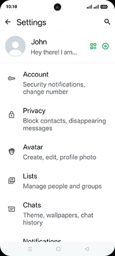 Step 5: Tap on Chats.