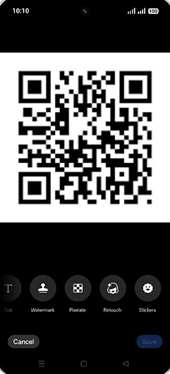 Step 7: Swipe left for Pixelate option.