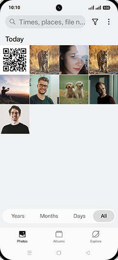 Step 3: Tap on Albums tab.
