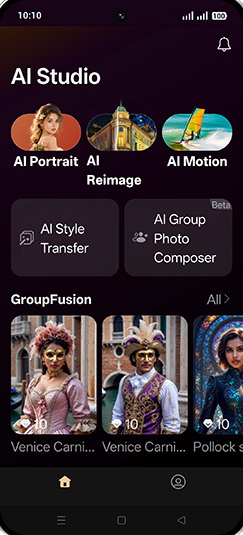 Step 3: Tap on AI Reimage.