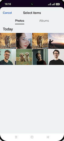 Step 7: Tap on Albums tab.