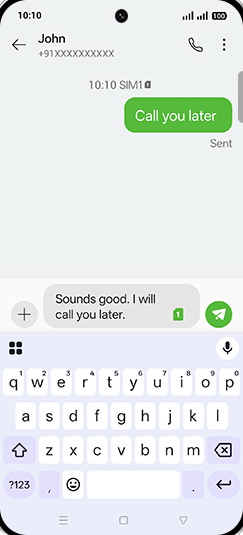 Step 8: Tap on Send icon.