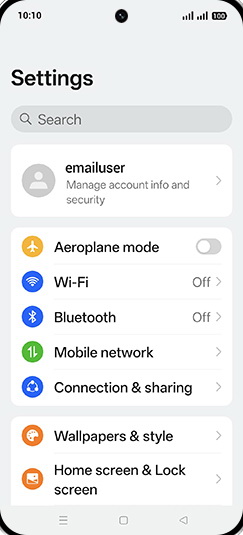 Step 3: Tap on Wallpaper & style.