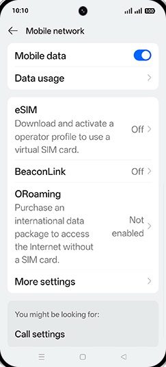 Step 4: Tap on Data usage.