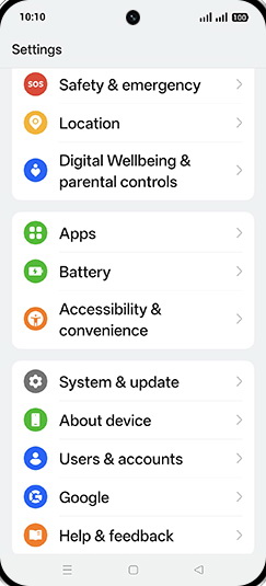 Step 3: Tap on System & updates.
