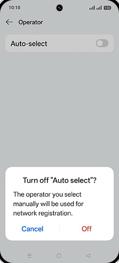 Step 7: Tap on Off.