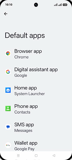 Step 5: Tap on Browser app.