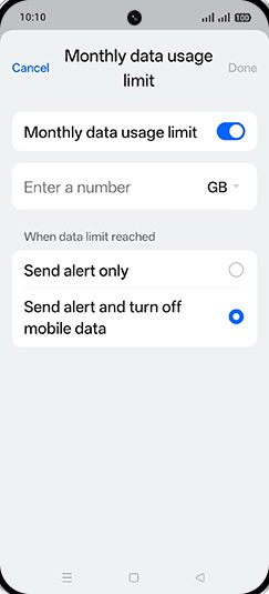 Step 18: Tap on Enter a number.