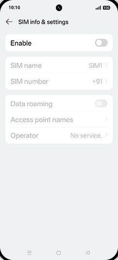 Step 5: Tap on Enable to turn ON.