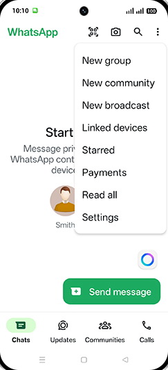 Step 4: Tap on Settings.
