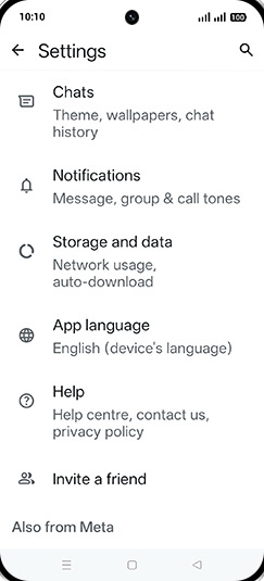 Step 5: Tap on Chats.