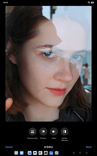 Step 8: Tap on Remove reflections.