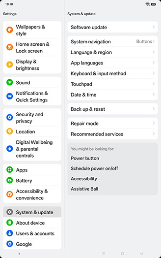 Step 4: Tap on Back up & reset.