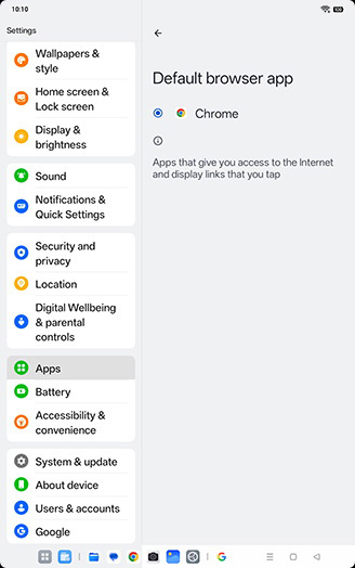 Step 6: Tap on desired Browser App.