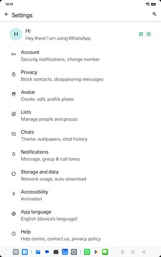 Step 5: Tap on Chats.