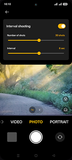 Step 8: Set interval time.