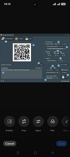 Step 7: Swipe left for Pixelate option.