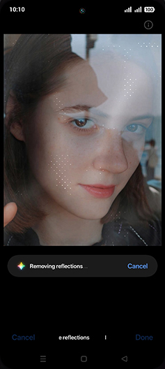 Step 11: Removing reflections.