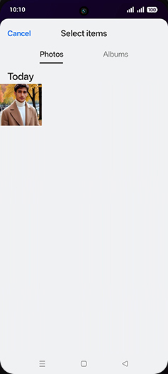 Step 10: Tap on Albums tab.