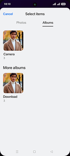 Step 11: Tap on Image folder.